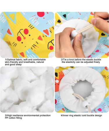 Avodova Adjustable Cat Protective Collar | Soft Cotton Restoring Collar for Cats & Dogs | Durable Hewn Rope Design - Buy Online on GoSupps.com