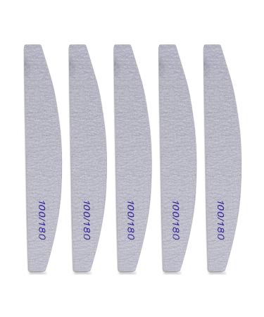 Kafeiya Professional Nail Files 5 PCS Nail File Double Sided Emery Board(100/180 Grit) Washable Emery Board Manicure Tools for Nail Grooming and Styling - Buy Online on GoSupps.com