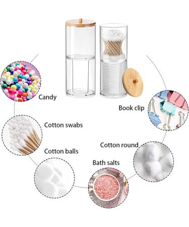 Premium Cotton Pads Container Box | Stylish Swab Holder & Storage Solution for Living Room Bedroom & Bathroom - Buy Online on GoSupps.com