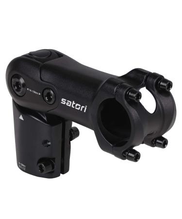Satori UP2+ - E Bike - Bicycle Riser Extension Adjustable Handlebar Stem 1-1/8" x 31.8mm x 65mm/90mm/110mm - Great for E Bike Up to 45 km or 28 Miles per Hour - 3D Forged Alloy - Super Heavy Duty