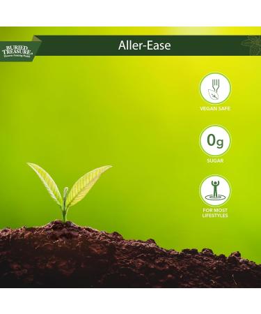 Buried Treasures Aller Ease - 16 fl oz. Liquid Supplement w/ Quercetin, Bromelain, Mullein, Supports Immune, Sinus Comfort, Non-Drowsy Herbal Formula - Buy Online on GoSupps.com