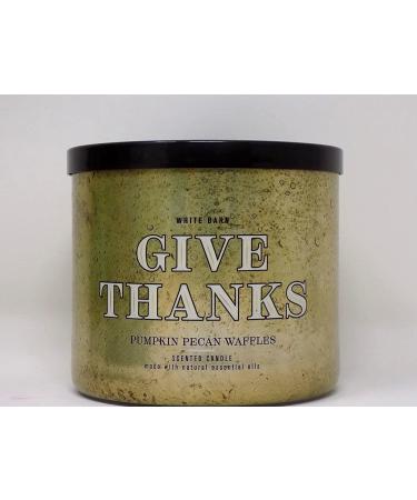 Buy Bath & Body Works White Barn 3-Wick Candle with Essential Oils - 14.5 oz Pumpkin Pecan Waffles - 2021 Thanksgiving Day Scents - International Shipping Available - Buy Online on GoSupps.com