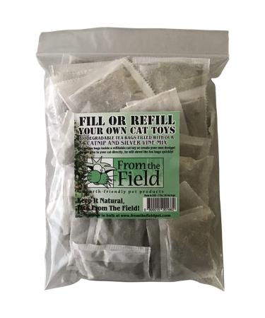 From The Field Fill Or Refilll Your Own Catnip Tea Bags 50