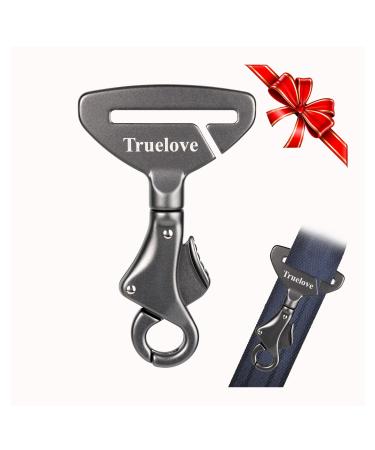 Improved dogs safety belt safety buckle dog car safety buckle suitable for all types of car security belts buckle in the dog collar or dishes TLM1993 steel gray TLM1993-gray