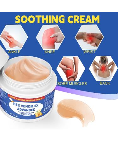 10x Extract Bee Venom Serum & Relief Cream - Instant Joint & Muscle Pain Relief Vitamin B6 & Aloe Vera 8-Pack 2 Fl Oz - Buy Online on GoSupps.com