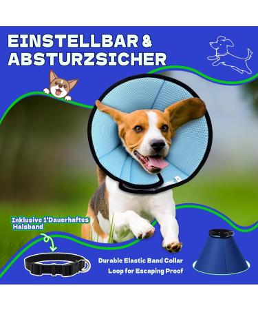 Supet Breaker for Dog Leak Protection - Adjustable Soft Protective Collar | Breathable & Recyclable - Blue 20-25.5cm - Buy Online on GoSupps.com