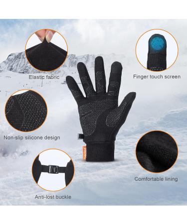 bedee Winter Touchscreen Gloves for Men Women Winter Touch Screen Gloves Work Gloves for Warm Gloves for Outdoor Sports Cycling Running Working Driving Hiking Camping Fishing (L) - Buy Online on GoSupps.com