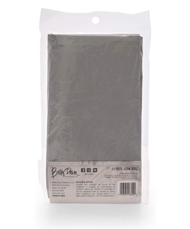 Betty Dain Jumbo Shampoo Cape - Waterproof, Stain-Resistant Vinyl - Oversized 45 x 54 - Silver - Buy Online on GoSupps.com