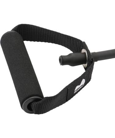REEHUT Resistance Bands Set - 4 Black Exercise Bands with Handles, Door Anchor, and Manual - for Resistance Training, Physical Therapy, Home Workouts - 15-20 lbs Strength - Fitness, Pilates, Boxing - Buy Online on GoSupps.com
