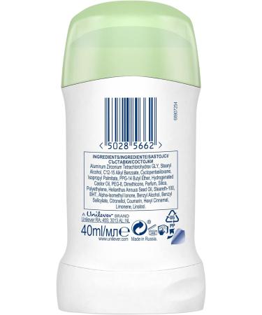 Dove Go Fresh Cucumber and Green Tea Deodorant Stick 40ml Pack of 6 Cucumber Fresh Green Tea 40 g (Pack of 6) - Buy Online on GoSupps.com