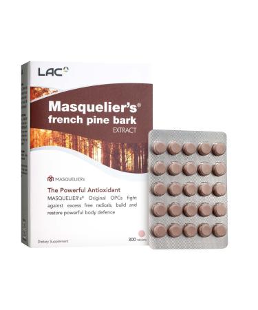 LAC Masquelier's French Pine Bark Extract (300 Tablets)
