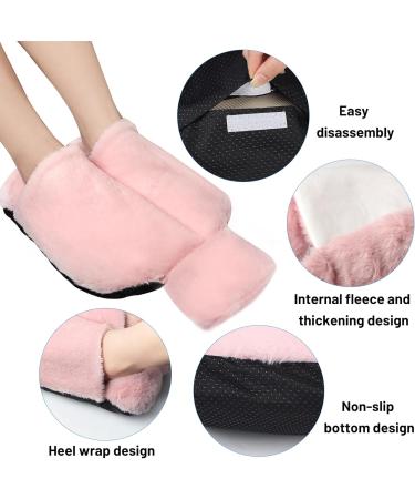 SWAWIS 2-in-1 Electric-Free Foot Warmers | Heat Bottle for Feet | Soft & Convenient Heated Foot Warmer for Adults (Pink 40x36cm) - Buy Online on GoSupps.com