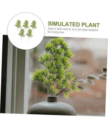 Cabilock 20 Pcs Simulated Pine Leaves Christmas Pine Picks Fern Garland Boutique Plastic Gift Dark Greenx4pcs mediumx4pcs - Buy Online on GoSupps.com