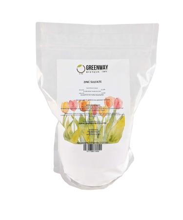 Zinc Sulfate Powder 35.5% Zinc and 16.5% Sulfur Greenway Biotech Brand 5 Pounds