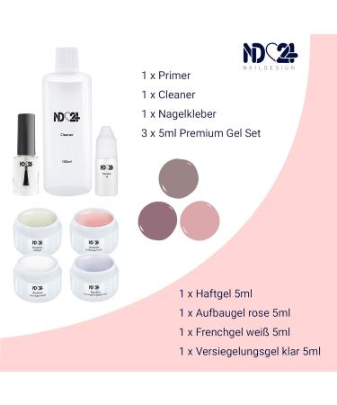 Nail Studio Starter Set UV Premium - Complete Kit with Nude Gels | Made in Germany - Buy Online on GoSupps.com