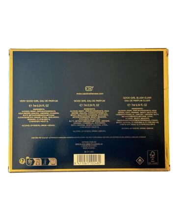 Carolina Herrera Good Girl Gift Set 3 High Heels Mini Splash Bottles 0.24 Fl Oz Assorted 0.24 Fl Oz (Pack of 3) - Buy Online on GoSupps.com