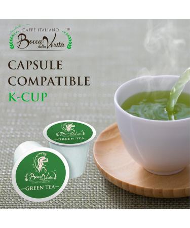 BOCCA DELLA VERITA - Box of 100 Italian coffee capsules with green tea flavor capsules compatible with K-Cup coffee maker 100% Made in Italy - Buy Online on GoSupps.com