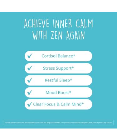 Happy Healthy Hippie Zen Again Cortisol Manager & Organic Ashwagandha Capsules - Buy Online on GoSupps.com