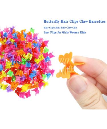 50 Pcs Butterfly Hair Clips for Girls Women Kids - Mini Hair Claw Barrettes - Buy Online on GoSupps.com