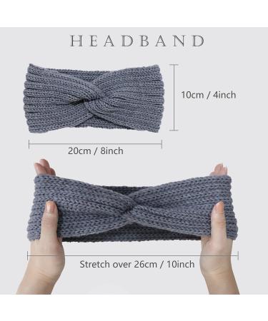 4-Piece Women's Winter Knit Headband Set | Handmade Crochet Ear Warmers | Stylish & Cozy Hair Accessories - Buy Online on GoSupps.com