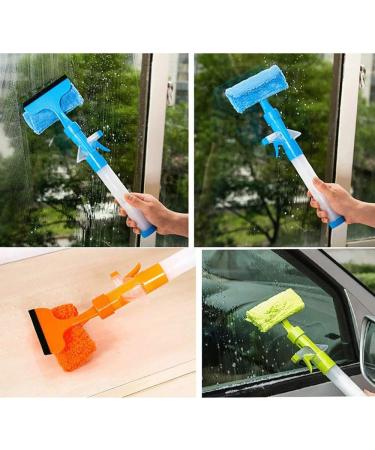 Glass Wiper - Double-Sided Window Scraper Cleaner Glass Cleaner Wiper Windshield Cleaner Brush for Window Shower Floor Car Home/Office Glass - Buy Online on GoSupps.com