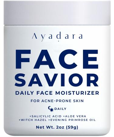 Ayadara Acne Facial Moisturizer 2 fl oz Advanced Oil Control Face Moisturizer for Oily Skin Hydrating Acne Cream & Anti Acne Moisturizer for Face Powerful Skin Care Regimen for Men & Women