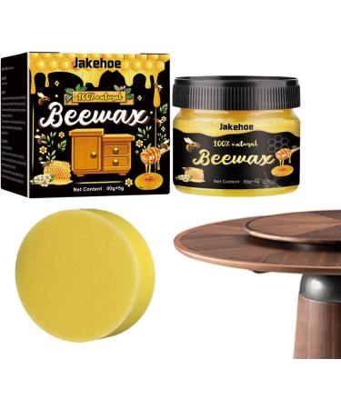 Wood Polish Beeswax - 80g Natural Seasoning Beeswax Wood Polish & Conditioner | Wood Scratch Repair Wax Beeswax Furniture Polish Restorer for Furniture to Beautify & Protect Tosier - Buy Online on GoSupps.com