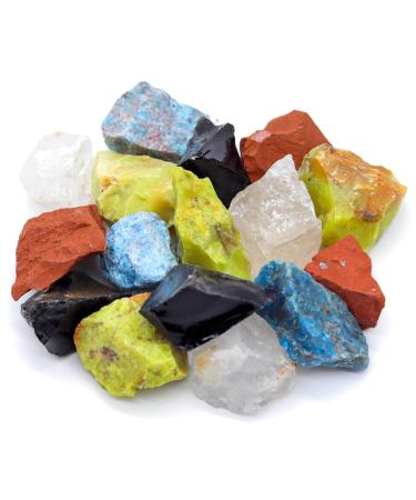 Lavisa premium healing stones gemstones set |Stone stones crystals as decoration or for water treatment |100% natural stones mineral stones |Basic mixture of gem water (5 elements)