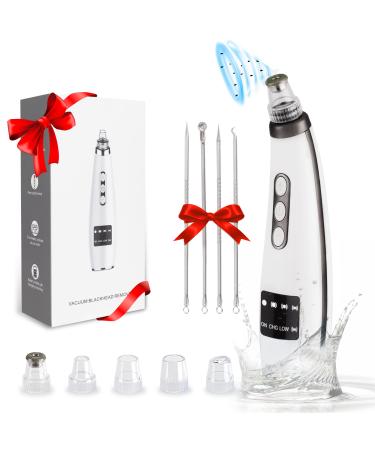 Tunbot Blackhead Remover Pore Vacuum Cleaner - Powerful Whitehead Removal Comedone Extractor Tool with 4 Probes - Rechargeable Facial Black Head Suction Tools for Acne-Prone, Oily, Dry, Sensitive Skin