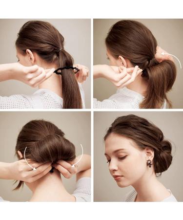 6Pcs Magic Hair Bun Maker Styling Set for Women - DIY Curler Roll Hair Tools - Buy Online on GoSupps.com