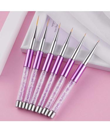 6 Pcs Nail Painting Pen Set - DIY Nail Art Brush Tools for Manicure & Salon Design - International Shipping Available - Buy Online on GoSupps.com