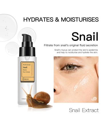 Professional Snail Mucin Serum Intensive Hydration and Repair for Healthy Skin 1PCS - Buy Online on GoSupps.com