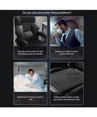 Chair Heating Mat & USB Heating Cushion - Winter Comfort with 3C Adapter | Light Gray - Buy Online on GoSupps.com