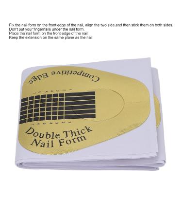 100pcs Self Adhesive Nail Form Guide Stickers - Nail Tips Extension & Manicure Accessories for Perfect Nails - Buy Online on GoSupps.com