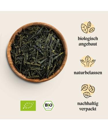 Teegeschwister Organic Japan Sencha Green Tea - Premium Hand-Rolled 100g | Authentic Flavors from Fuji Volcano Gardens - Buy Online on GoSupps.com