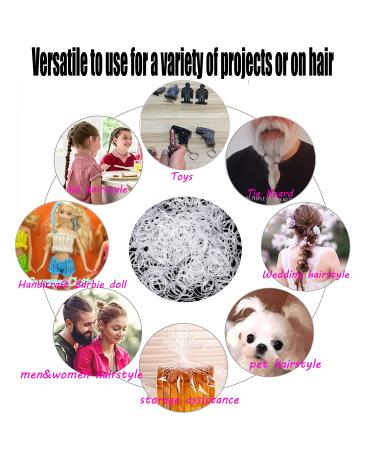 Vrose Flosi Elastic Rubber Band Cutter for Hair - Hair Tie Remover with 3 Red Pony Picks & 500 Clear Elastics - Easy Grip Hair Accessories for Girls & Women - Buy Online on GoSupps.com