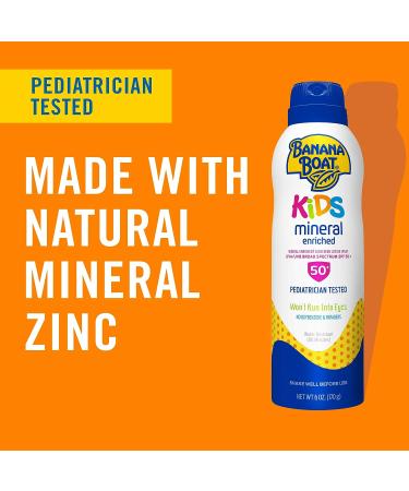 Banana Boat Kids Mineral Enriched Sunscreen SPF 50+ - 9.5 oz | Broad Spectrum Protection - Buy Online on GoSupps.com