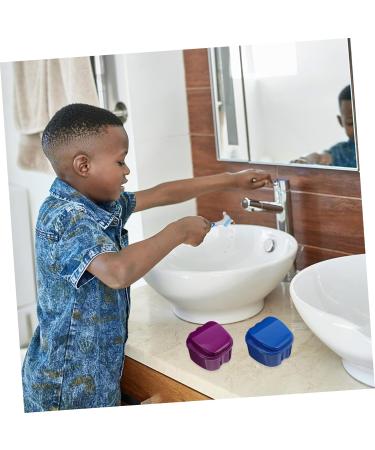 Healeeved 10-Piece False Toothbrush Storage Box - Travel-Friendly Denture & Prosthesis Cleaning Container - Buy Online on GoSupps.com