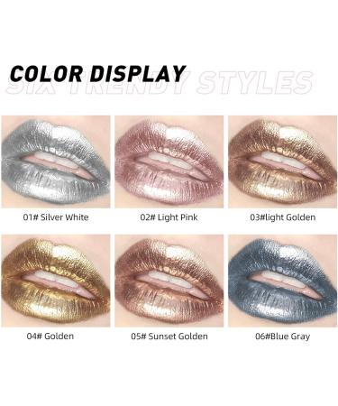 Shantou Yingji 2 x Liquid Lipstick 2in1 Lipstick & Eyeshadow Shimmering Lipstick Eyeshadow MultiPurpose Color Long Lasting Color Sunset Gold 23 - Buy Online on GoSupps.com