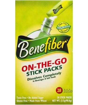 Benefiber On-The-Go Stick 28 Pack - Natural Fiber Supplement - Buy Online on GoSupps.com