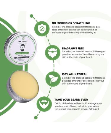 Men's Leave-in Conditioner Beard Balm Set - Natural Ingredients for Beard Grooming, Softening, and Styling - 2 Pack - Buy Online on GoSupps.com