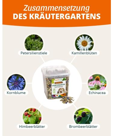 Petifool Herb Garden 400g | 100% Natural Supplementary Food for Rodents - Rabbits Guinea Pigs Hamsters & More - No Artificial Additives - Buy Online on GoSupps.com