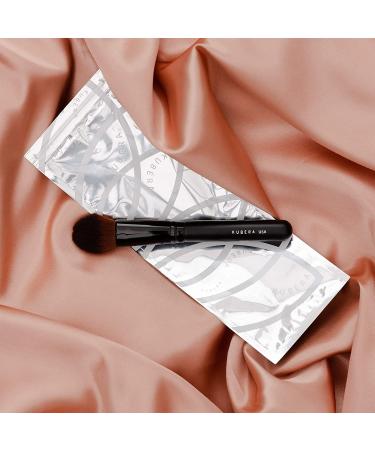 KUBERA Small Pointed Face Powder Blush Brush | 100% Synthetic Hair | Vegan & Cruelty-Free | Precision Makeup Blending - Buy Online on GoSupps.com
