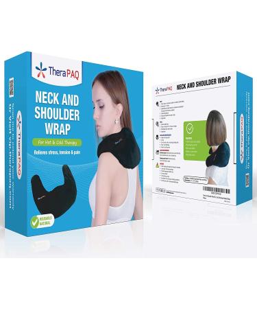 TheraPAQ Non-Scented Heating Pad for Neck and Shoulders - Reusable Wrap for Pain Relief - Microwavable Weighted Neck Warmer - Heated Cooling Pack - Buy Online on GoSupps.com
