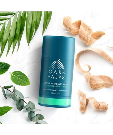 Oars + Alps Aluminum Free Deodorant for Men and Women Dermatologist Tested and Made with Clean Ingredients Vegan Eucalyptus Spearmint 1 Pack 2.6 Oz 1ct - Eucalyptus Spearmint 2.6 Ounce (Pack of 1) - Buy Online on GoSupps.com