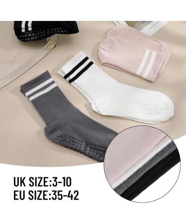 Apricitie Non-Slip Yoga Socks for Women - Anti-Slip Pilates & Sports Grip Socks Size 35-42 - Buy Online on GoSupps.com
