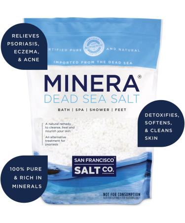 Minera Dead Sea Salt 19 lbs Coarse - 100% Pure Natural Treatment for Psoriasis, Eczema, Acne - 19 Pound Pack - Buy Online on GoSupps.com