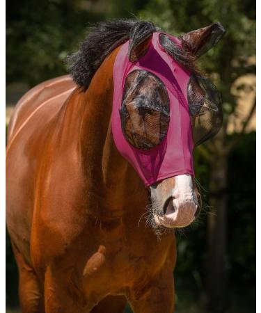 QHP Fly Mask Super Bug (pink Warmblood) Warmblood pink