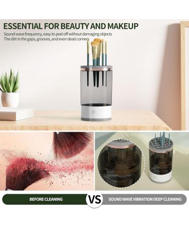 Buy Electric Makeup Brush Cleaner - Automatic Rotating Cleaner for All Brush Sizes | Perfect Gift for Girlfriend Wife or Mom - Black - Buy Online on GoSupps.com
